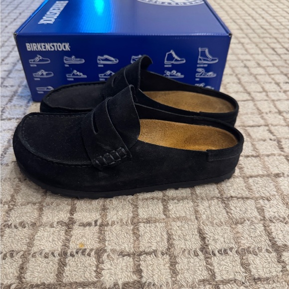 Birkenstock Black Suede Naples loafers - Picture 2 of 3